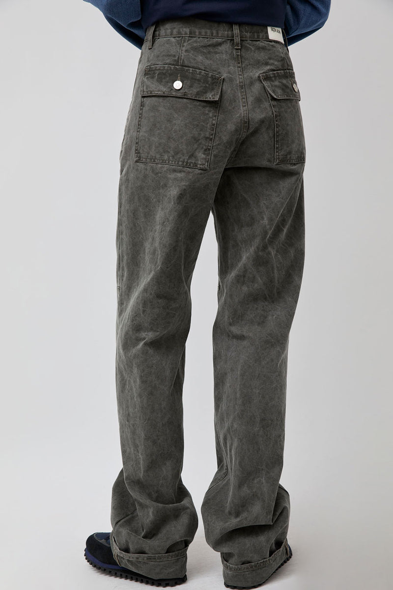 Façon Jacmin Palerma Biker Pant in Grey Olive