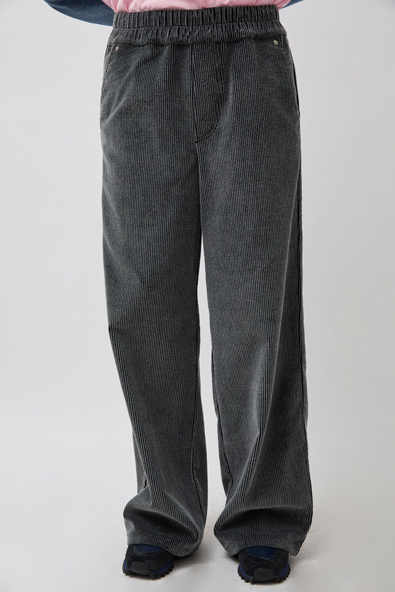 Façon Jacmin Polly Pant in Dark Grey Corduroy