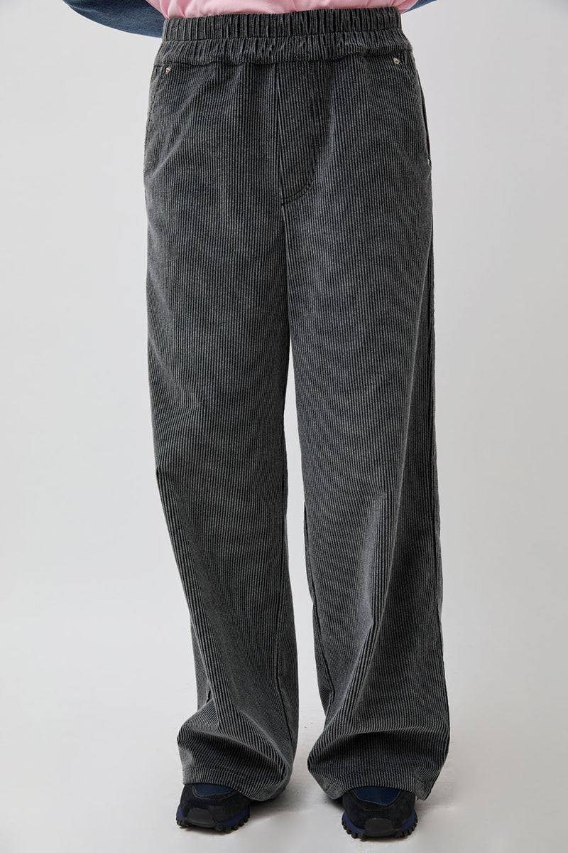 Façon Jacmin Polly Pant in Dark Grey Corduroy