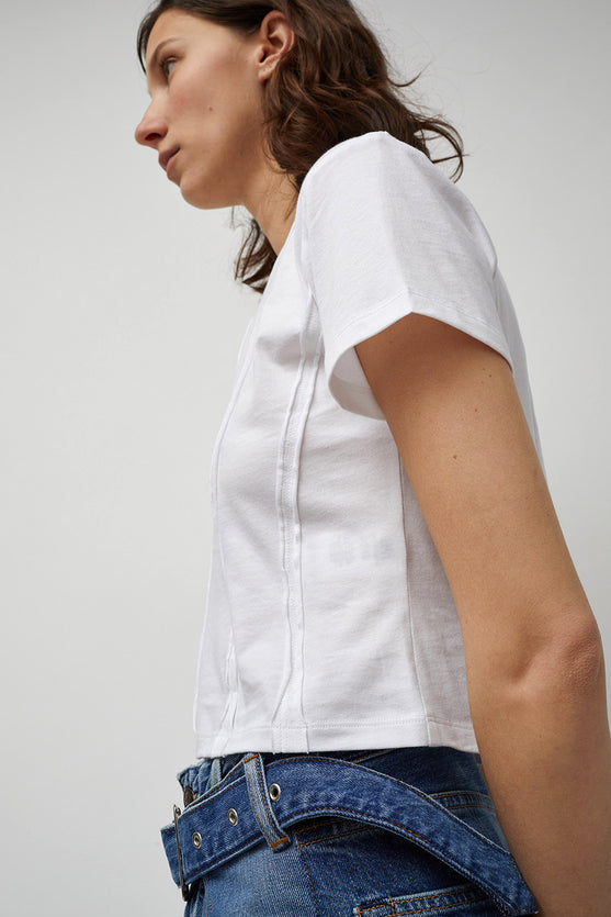 Façon Jacmin Tanya Corset T-Shirt in White