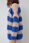 Guðrun & Guðrun Kavi Striped Sweater in Salmon and Blue Stripe