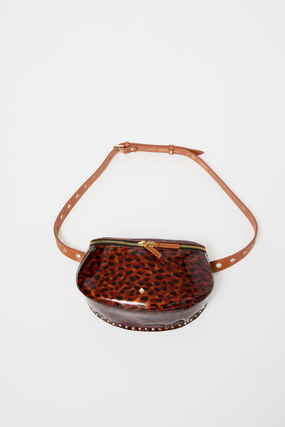 Herbert Frere Soeur La Lili Ecaille De Tortue Bag in Noir and Carey