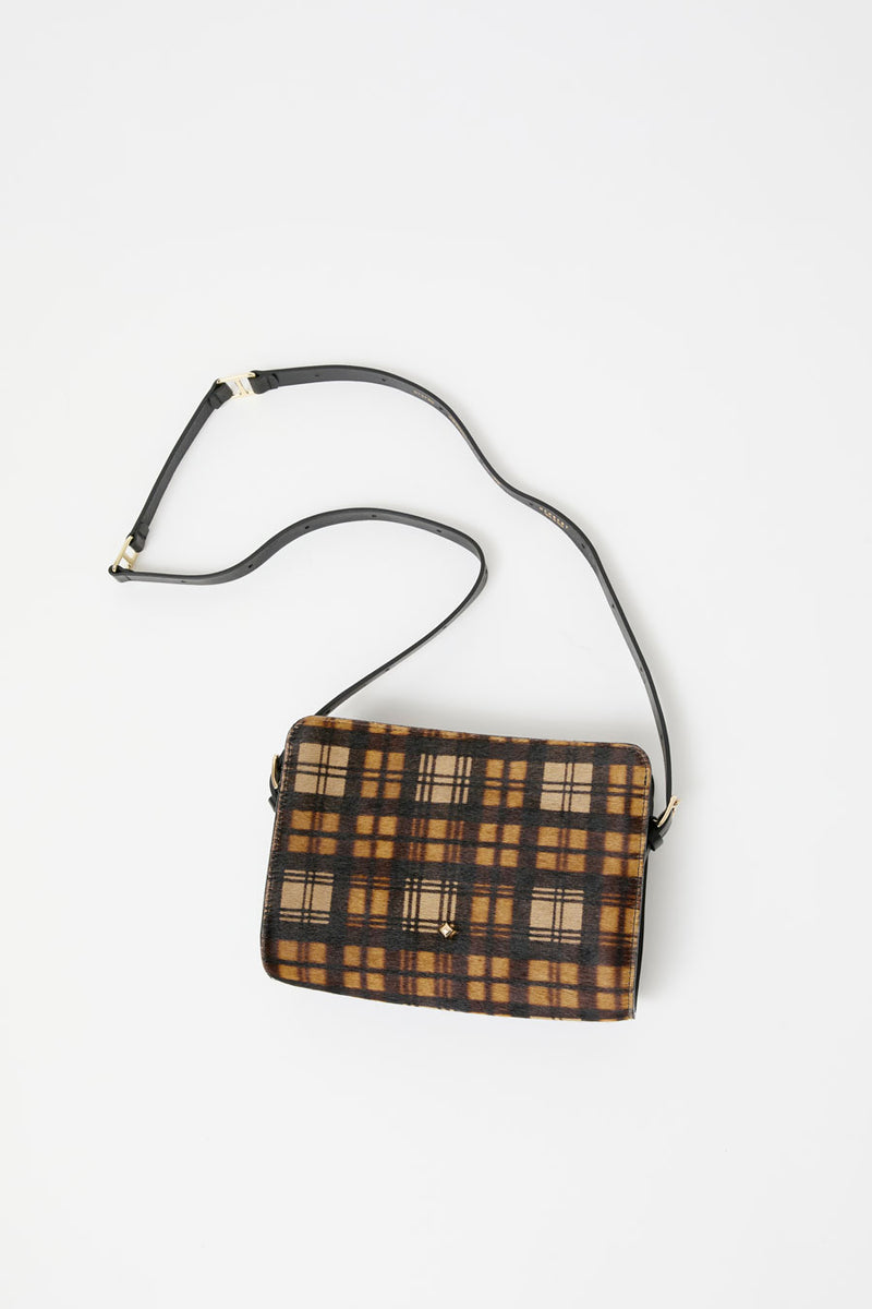 Herbert Frere Soeur Le New Bea Tartan in Noir and Tartan Bag