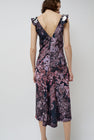 INSHADE V Neck Sequin Dress in Purple Landscape