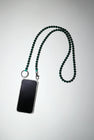 Ina Seifart Handykette Iphone Necklace in Dark Green with Green Thread