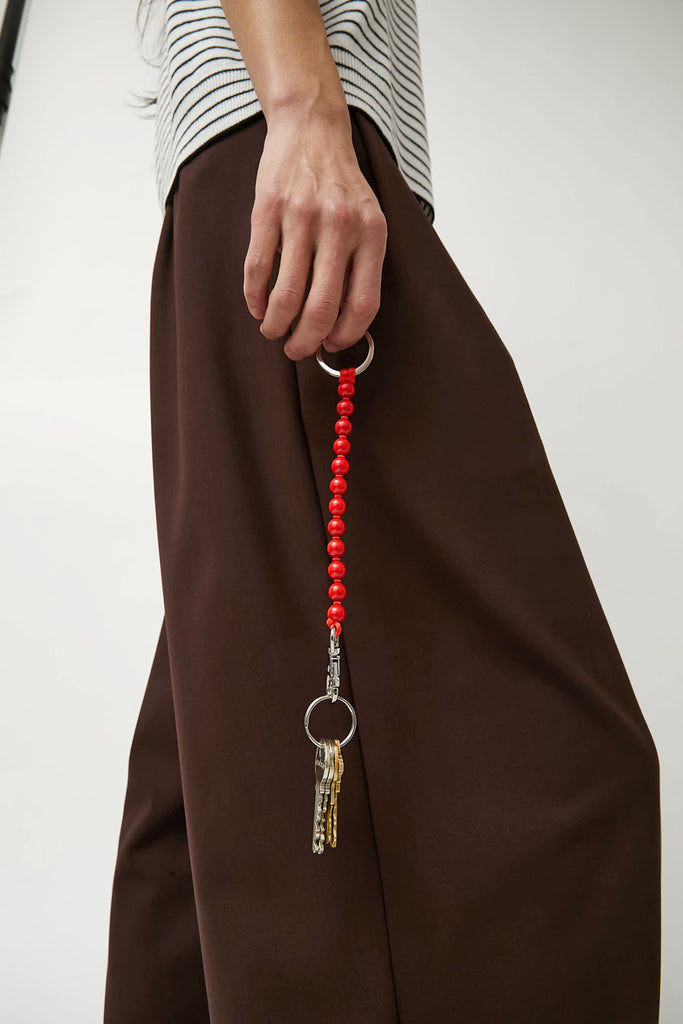 Ina Seifart Perlen Short Keyholder in Red – No.6 Store
