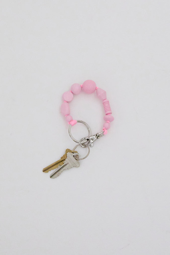 Ina Seifart Perlenmix Short Keyholder in Pastel Rose – No.6