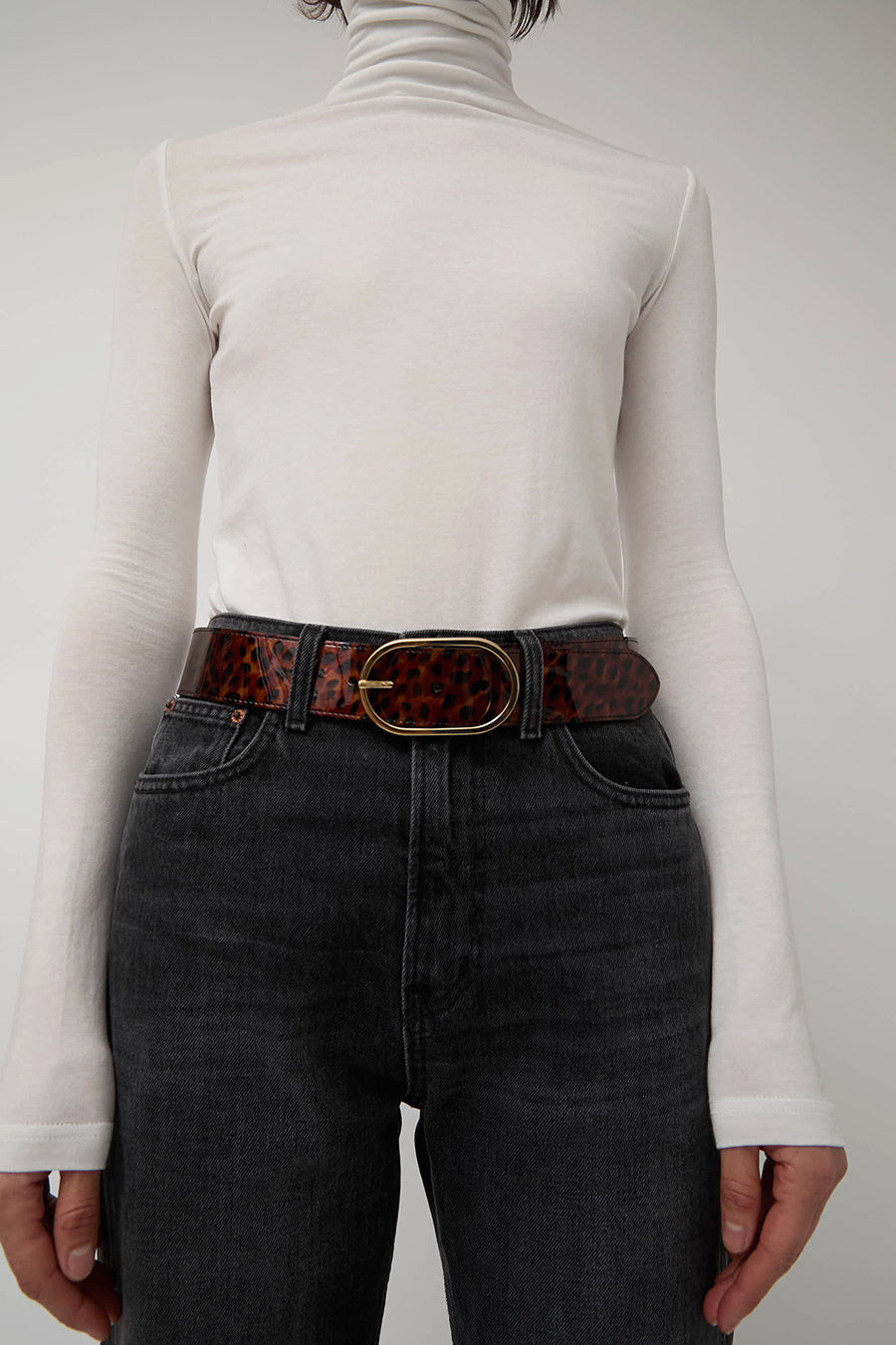 Herbert Frere Soeur La Paname Ecaille De Torture Belt in Carey
