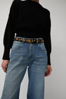 Herbert Frere Soeur La Turenne Leopard Gansée Belt in Leopard Noir