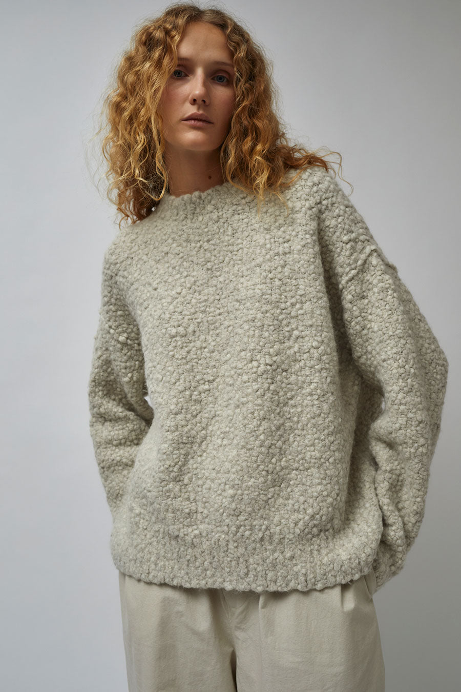 Lauren Manoogian Berber Crewneck in Carrara