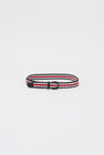 Maison Boinet Hand Braided Belt in Black White and Red
