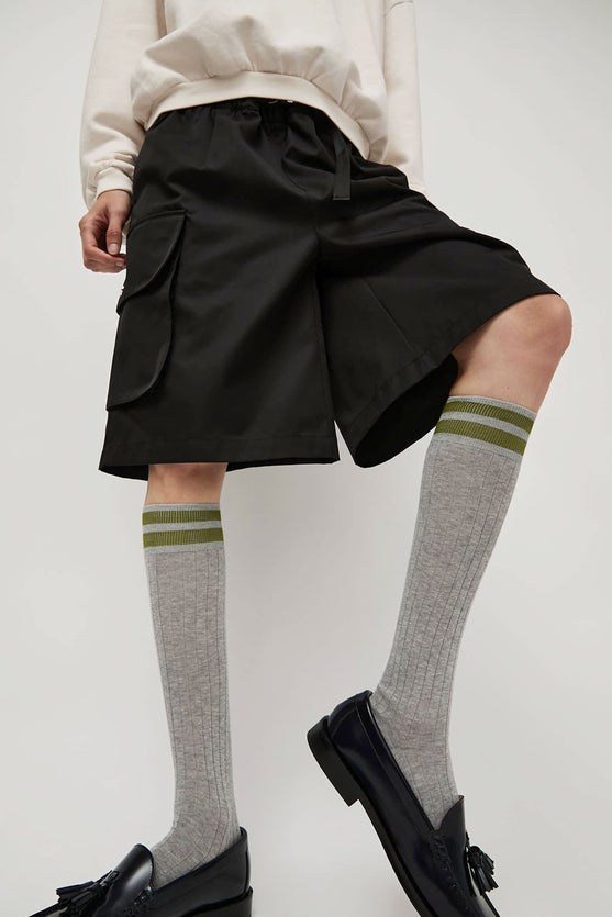 Maria La Rosa Bio Cotton Tube Socks in Light Grey