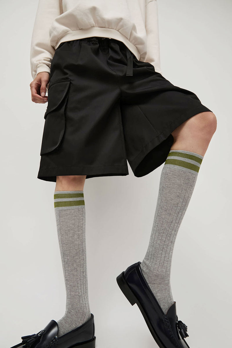 Maria La Rosa Bio Cotton Tube Socks in Light Grey