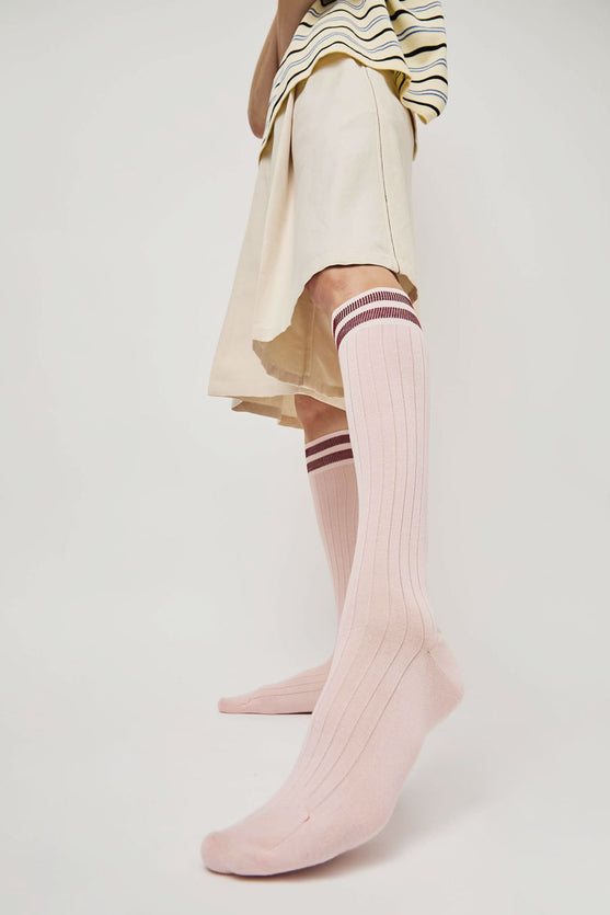 Maria La Rosa Bio Cotton Tube Socks in Pink