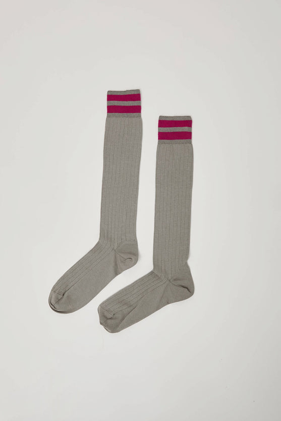 Maria La Rosa Bio Cotton Tube Socks in Steel