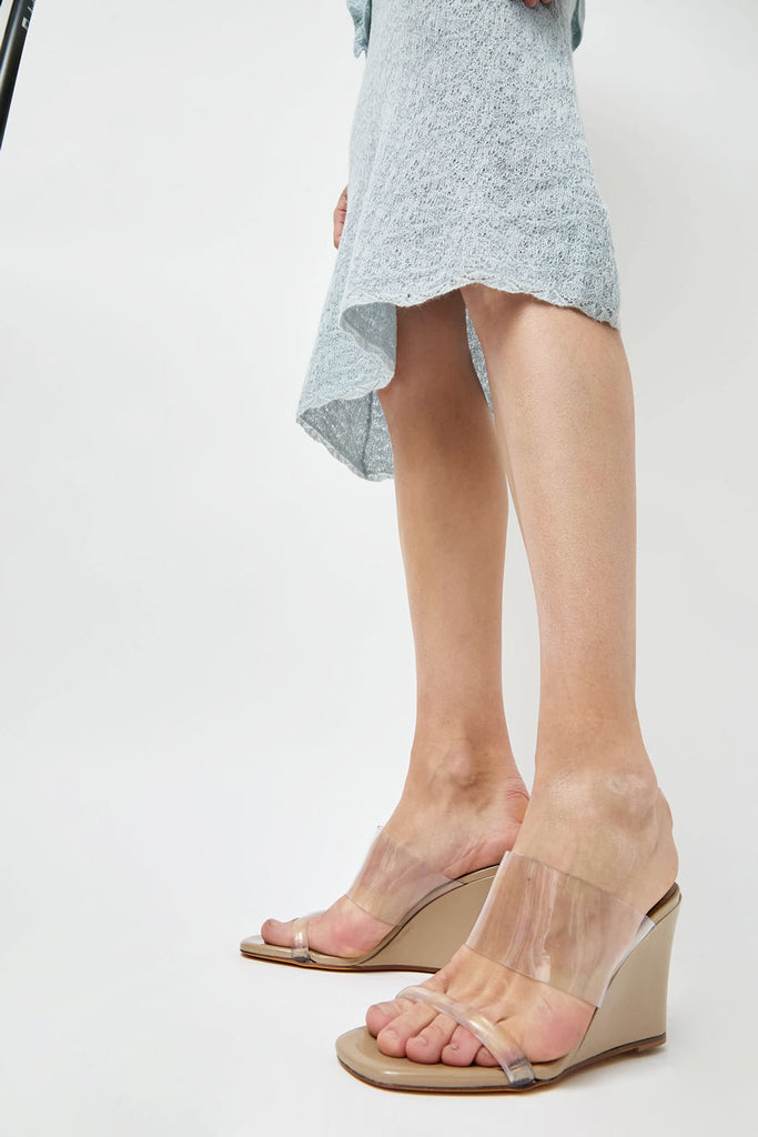 Maryam Nassir Zadeh Olympia Wedge in Adobe Patent – No.6 Store