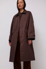 Mijeong Park Oversized Trench in Burgundy