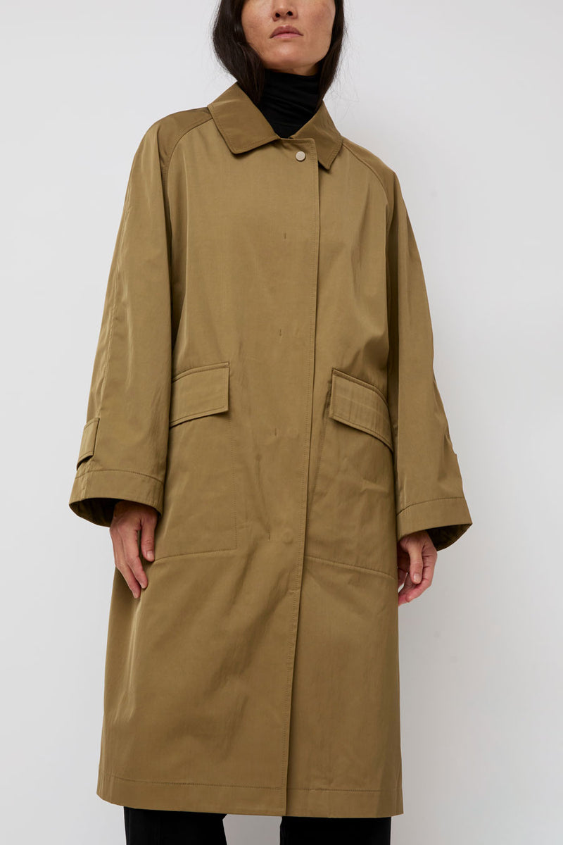 Mijeong Park Oversized Trench in Khaki