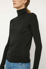 Mijeong Park Roll Neck Jersey Top in Black