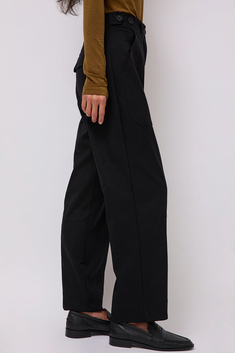 Mijeong Park Wool Blend Workwear Pants in Navy