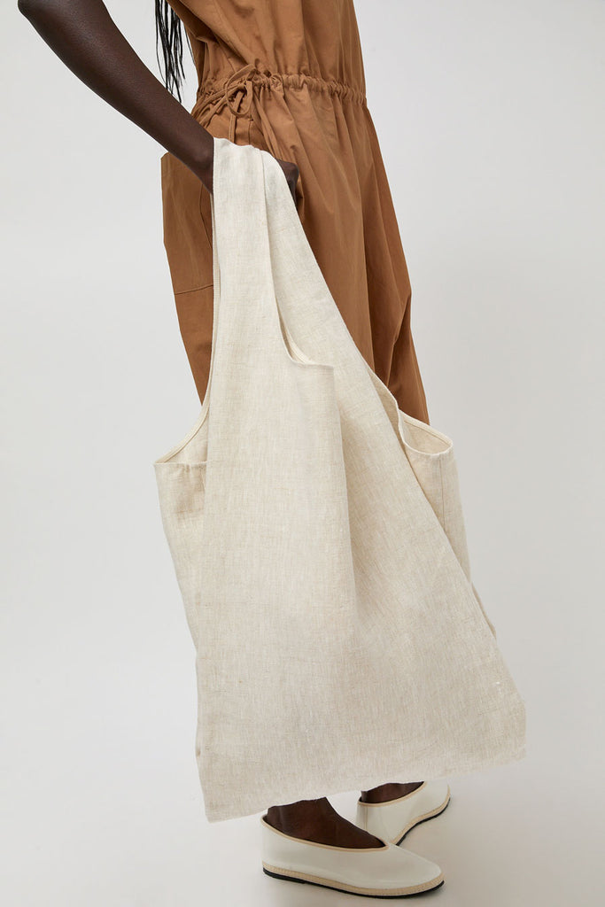 Modern Weaving XL Bound Linen Shopper in Oatmeal Linen – No.6 Store