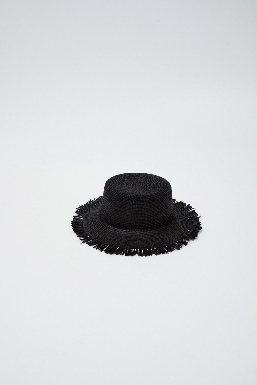 Modern Weaving Square Bucket Hat in Black
