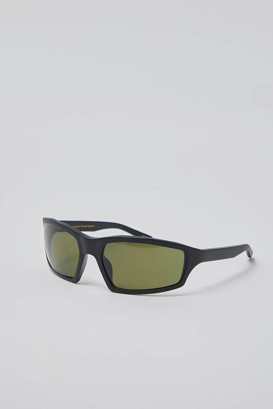 Monokel Raven Sunglasses in Matte Black and Green