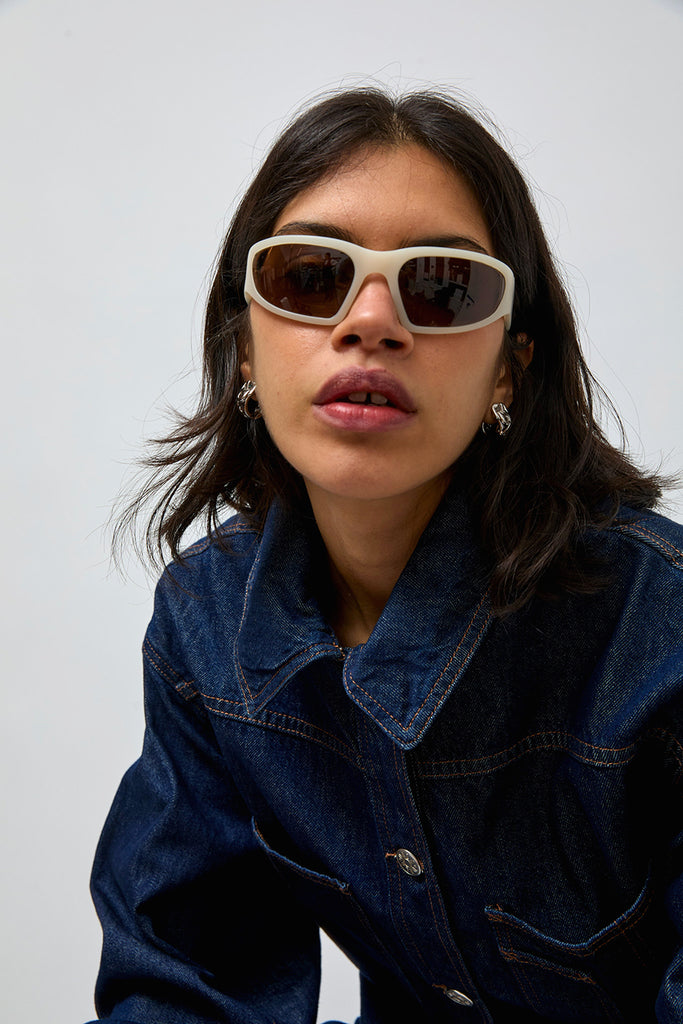 Monokel Crow Sunglasses in Matt Pearl – No.6 Store