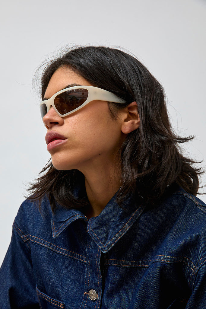 Monokel Crow Sunglasses in Matt Pearl – No.6 Store