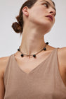 Mussels and Muscles Dew Necklace in Smoky Quartz and Onyx