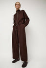 NOMIA Double Zip Top in Carob