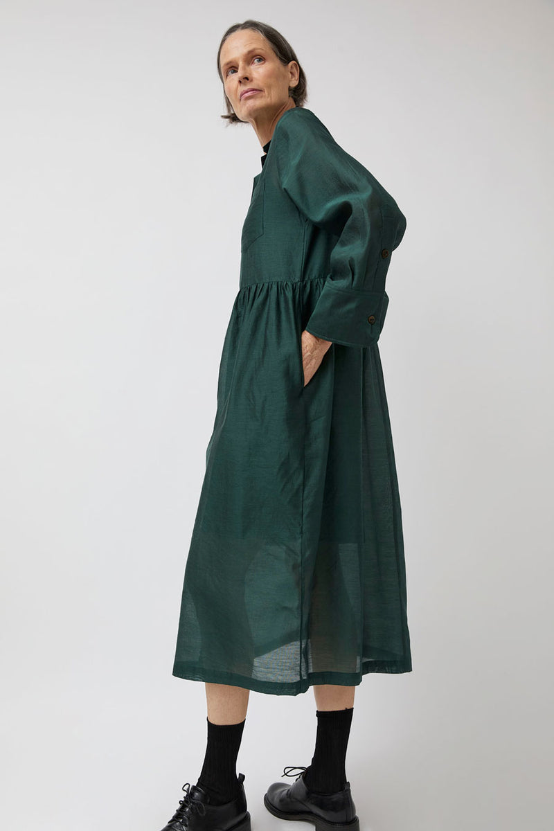 NYMANE Stockholm Dress in Bottle Green