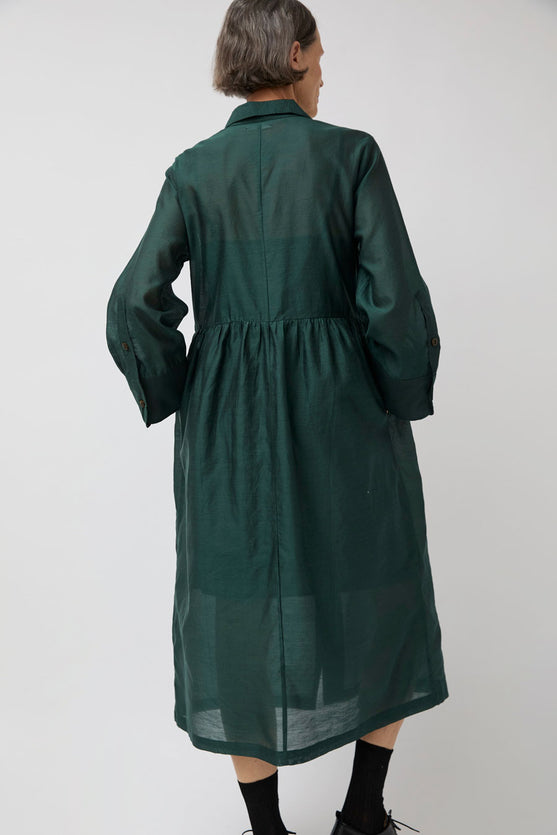 NYMANE Stockholm Dress in Bottle Green