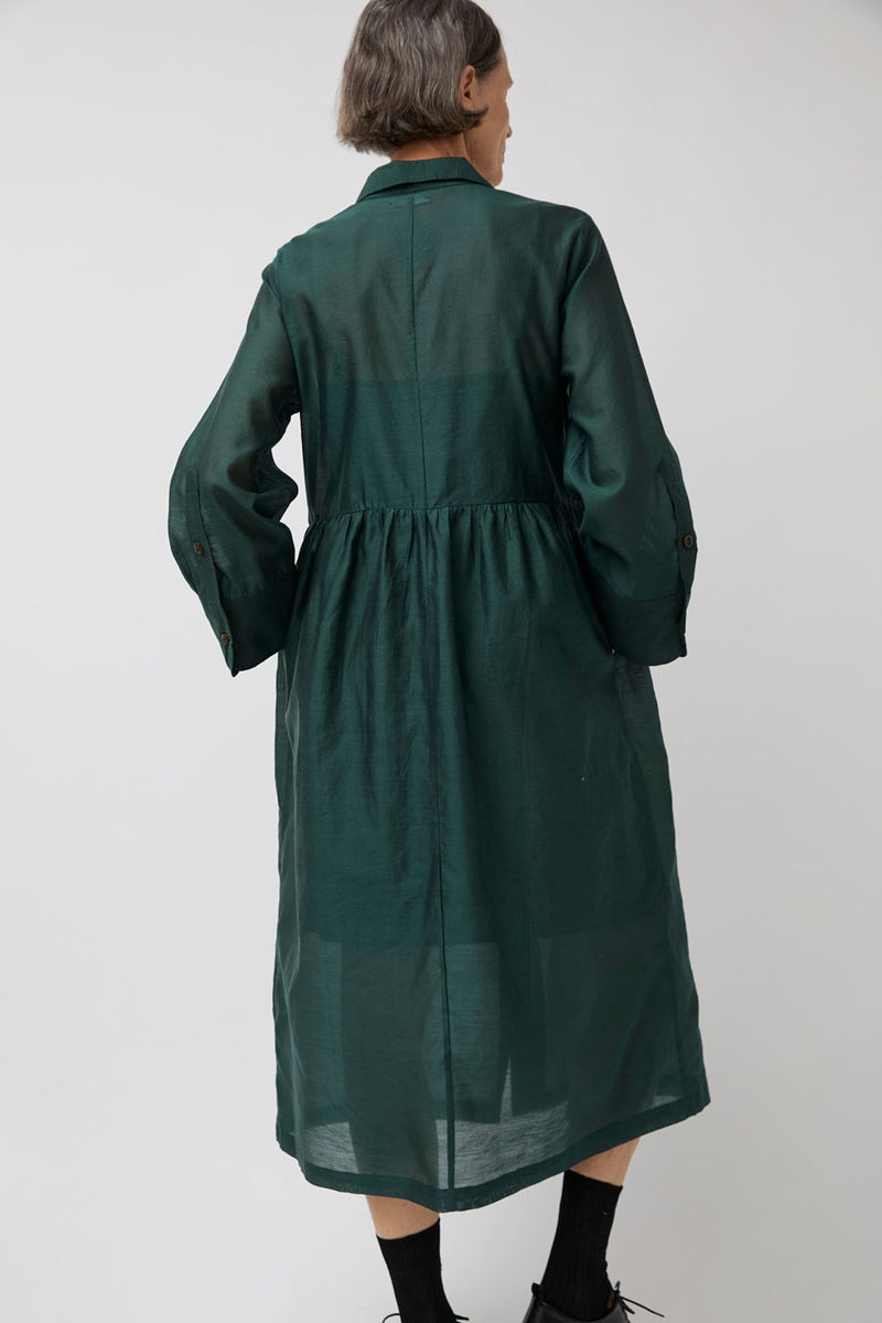 NYMANE Stockholm Dress in Bottle Green