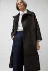 NYMANE Vasa Coat in Handwoven Herringbone