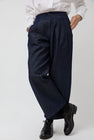 NYMANE Wes Pleated Pant in Indigo