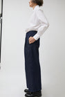 NYMANE Wes Pleated Pant in Indigo