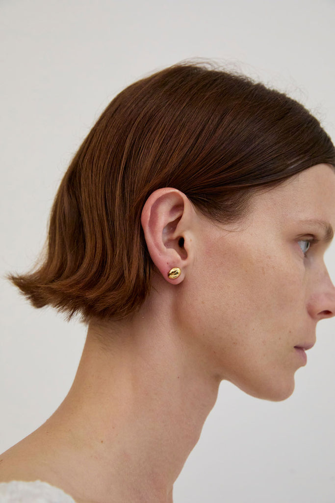 Nina Gordon Figure Studs in Gold – No.6 Store