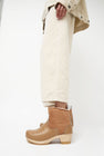 No.6 5" Pull on Shearling Clog Boot on Mid Heel in Natural and Khaki