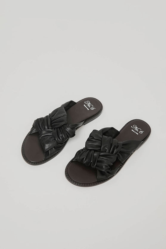 No.6 Knot Sandal in Nero