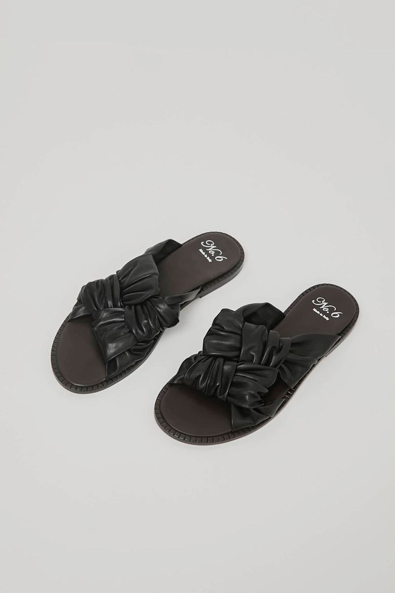 No.6 Knot Sandal in Nero