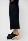 No.6 Old School Studded Clog on High Heel in Black