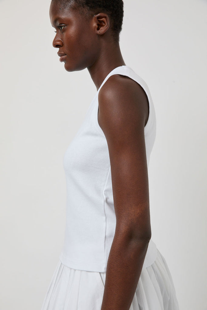 ★NOTHING WRITTEN★90's v-neck sleeveless top★スリーブレス Nothing Written 90's V-Neck Sleeveless Top in White – No.6 Store