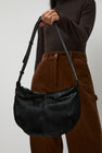 Nothing Written Calf Hair Shoulder Mini Bag in Furry Black