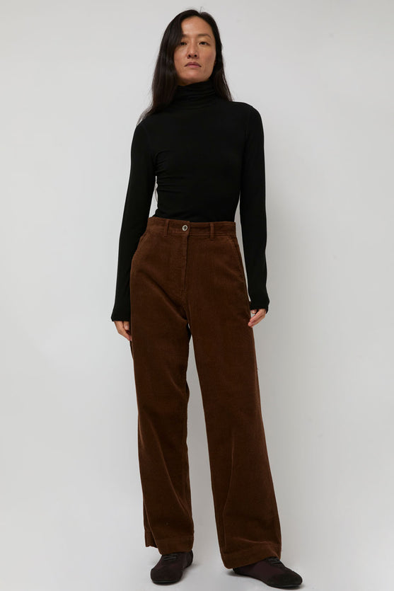 Nothing Written Corduroy Carpenter Pants in Dark Brown