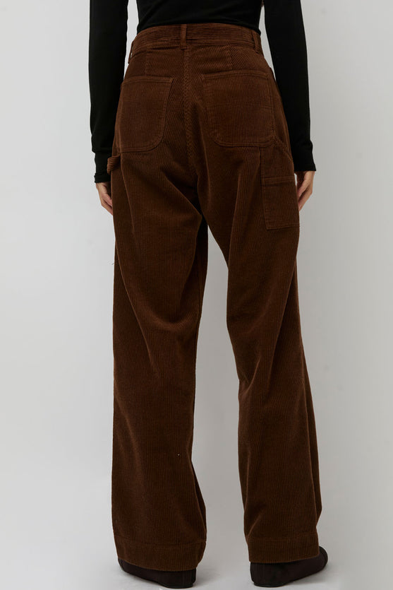 Nothing Written Corduroy Carpenter Pants in Dark Brown