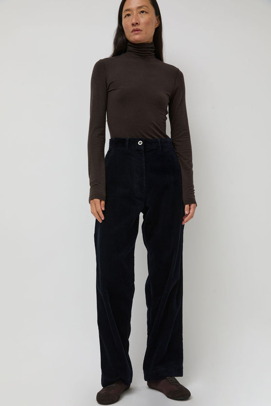 Nothing Written Corduroy Carpenter Pants in Dark Navy