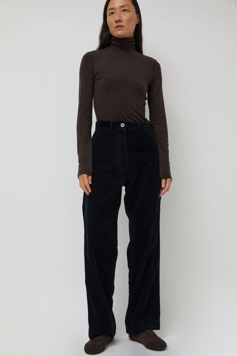 Nothing Written Corduroy Carpenter Pants in Dark Navy