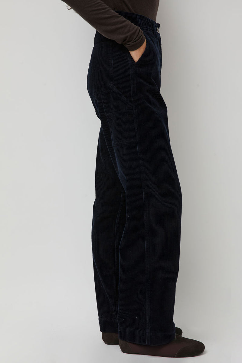 Nothing Written Corduroy Carpenter Pants in Dark Navy