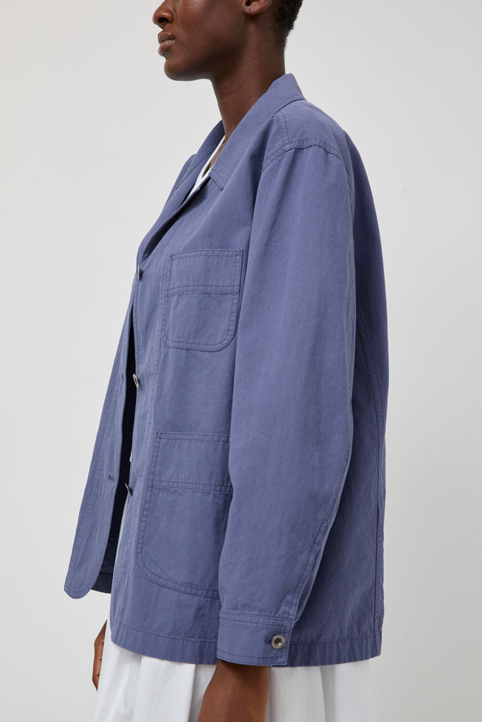 商品画像：60s Style French Black Cotton Twill Canvas Chore Worker 4